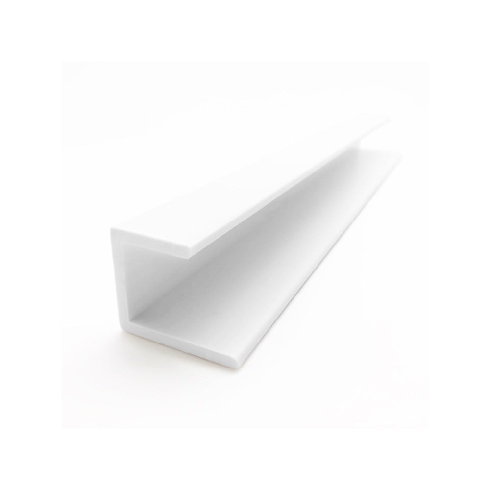 Castellated QuickBoard U Edge Trim 33X27mm 2.7M Arctic White