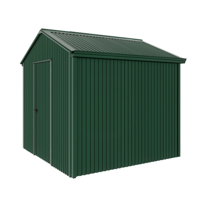 Handi-Heritage Shed H1 2.54X2.52 Roof:Caulfield Green Wall:Caulfield Green Gable End Single Door