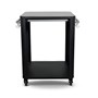 Cozze Stainless Steel Outdoor Table With Shelf