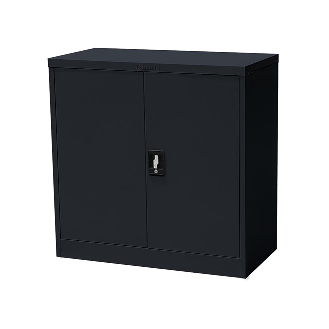 Stratco Utility 2 Door Half Height Cabinet Black