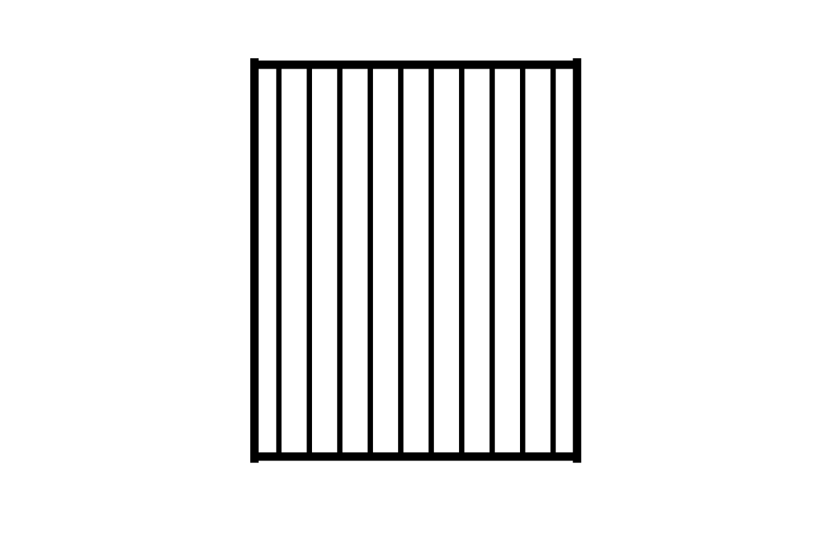 Fencing Fences Fence Aluminium Flat Top Gate Product